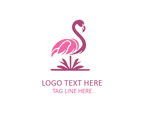 Flamingo Head Logo for Modern and Minimal Brands