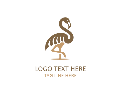 Flamingo Heart Logo for Love and Lifestyle Brands