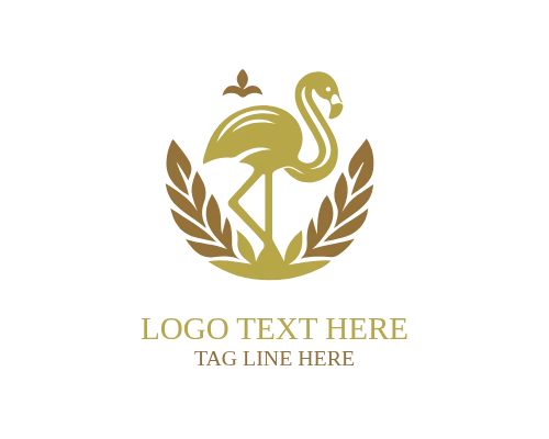 Flamingo Standing Grace Logo for Elegant Brands