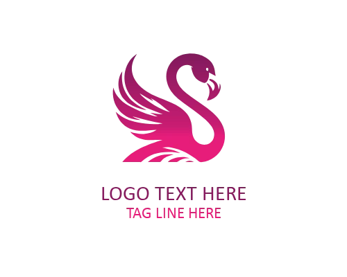 Flamingo Tropical Island Logo for Vacation and Leisure Brands