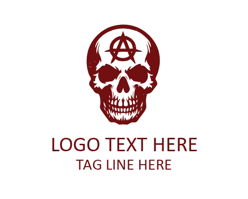Flare Punk Skull Logo