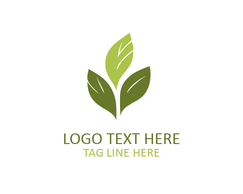 Flat Abstract Leaf Logo for Digital Branding, Green Startups, and Modern Identity
