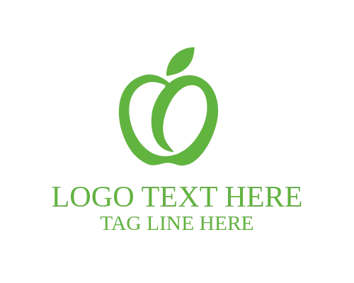 Flat Apple Abstract Logo