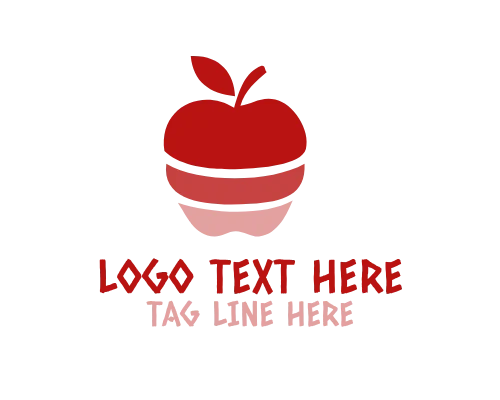 Flat Apple Creative Logo