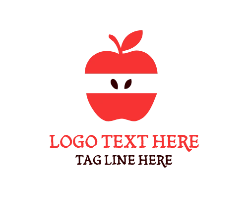 Flat Apple Geometric Logo