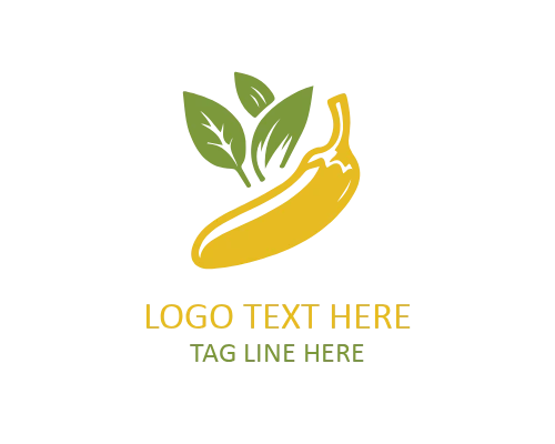 Flat Broccoli Icon Logo