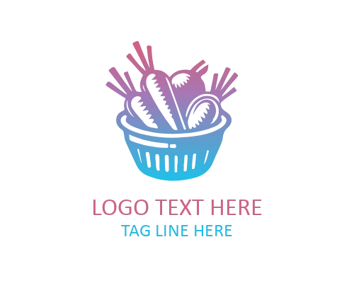 Flat Carrot Icon Logo