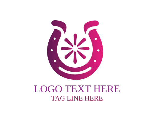 Flat Design Horse Shoe Icon