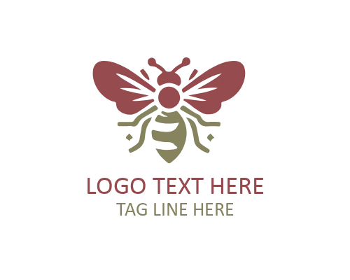 Flat Honey Bee Icon for Digital and Print Use