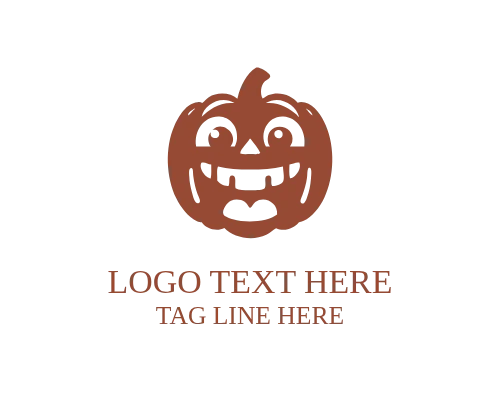 Flat Jack-O’-Lantern Logo