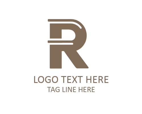 Flat Letter R Logo for Digital and App Branding