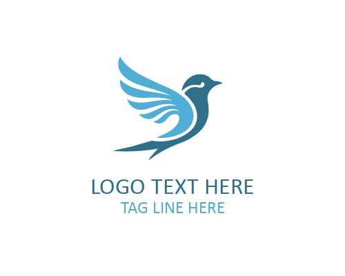 Flat Linear Bird Icon
