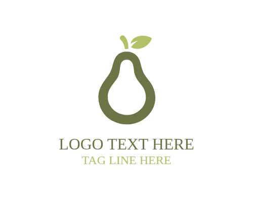  Flat Pear Label Logo