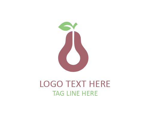 Flat Pear Logo for Lifestyle Brands and Modern Identity