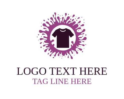 Flat Shirt T Logo for Digital Branding