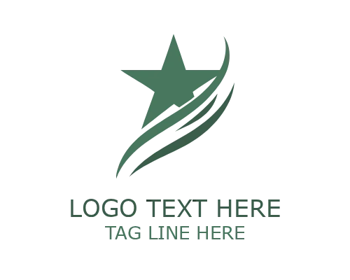 Flat Star Logo Icon for Modern Digital Branding