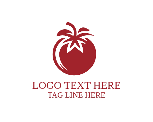  Flat Tomato Logo for  Food Brands