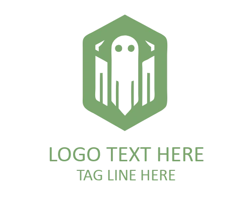 Floating Spirit Ghost Logo