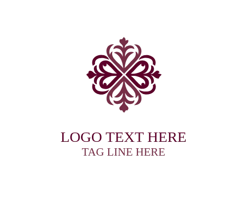  Floral Antique Frame Logo