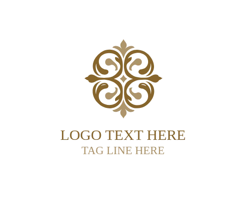  Floral Antique Ornament Logo