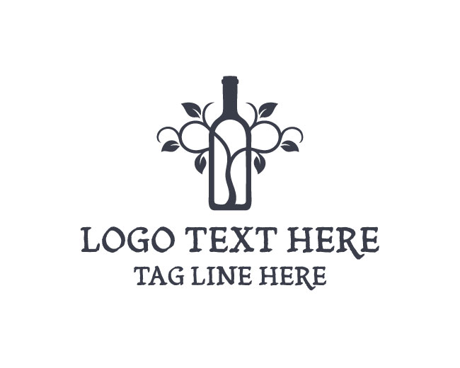 Floral Cellar Bottle Logo