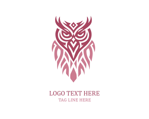 Floral Circle Owl Logo