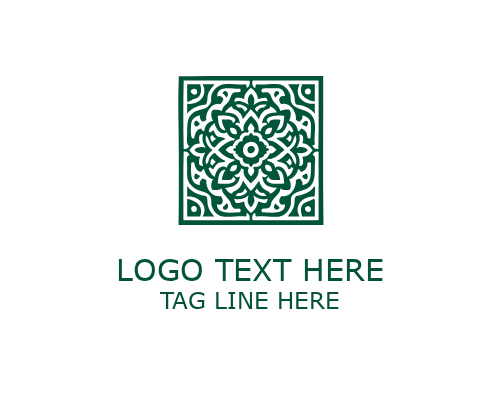 Floral Classic Frame Logo