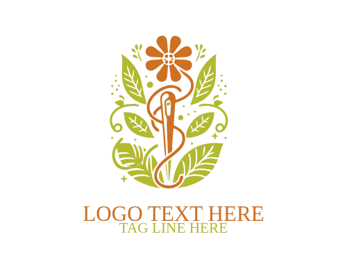 Floral Crafts Needle Logo