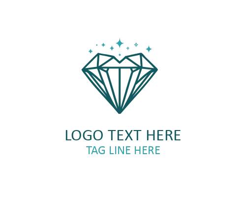 Floral Diamond Monogram Logo for Personal and Luxury Branding