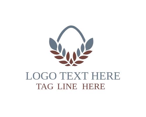 Floral Easter Egg Logo