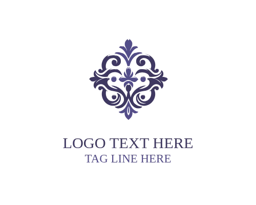  Floral Elegant Ornament Logo