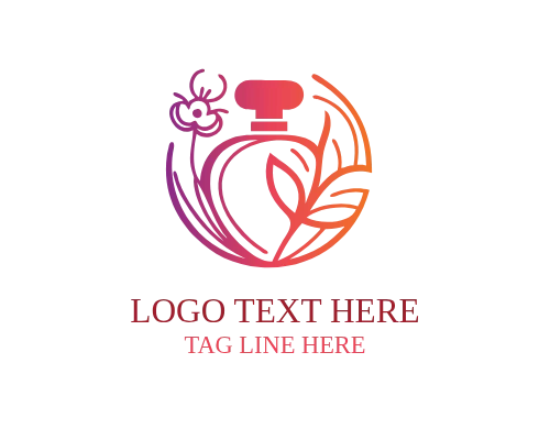  Floral Elegant Perfume Logo for Feminine Luxury Fragrance