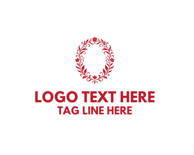 Floral Emblem Bloom Design Logo