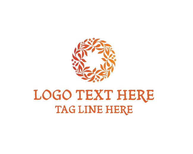  Floral Emblem Floral Brand Logo