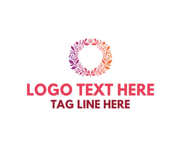 Floral Emblem Flower Mark Logo