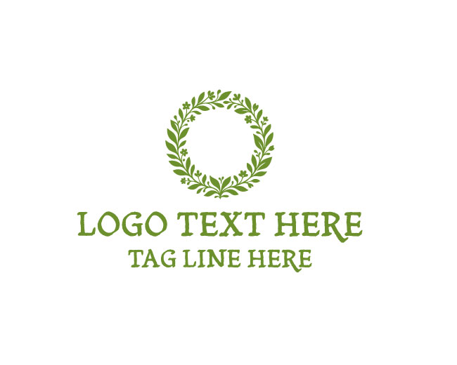 Floral Emblem Flower Shop Logo