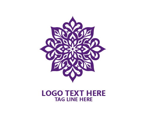 Floral Emblem Handcrafted Logo