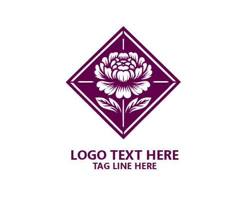 Floral Emblem Luxury Badge Logo