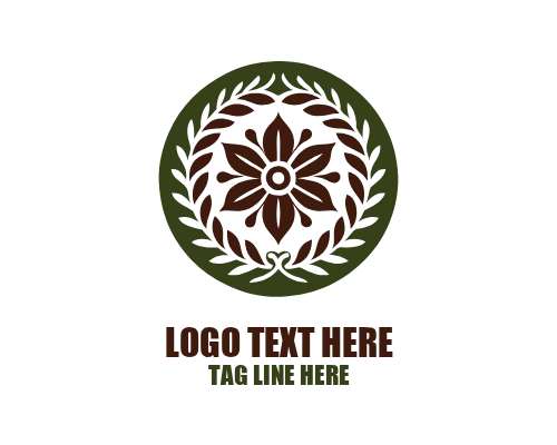 Floral Emblem Luxury Logo