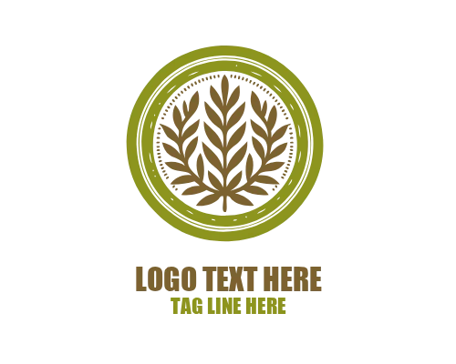 Floral Emblem Minimal Logo
