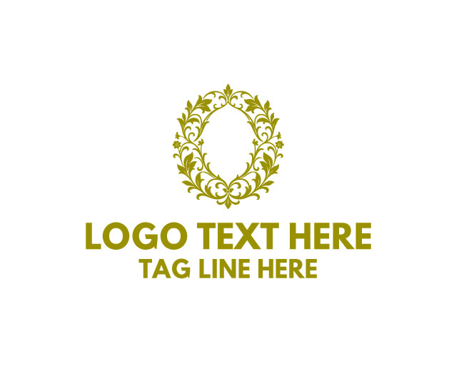  Floral Emblem Nature Design Logo