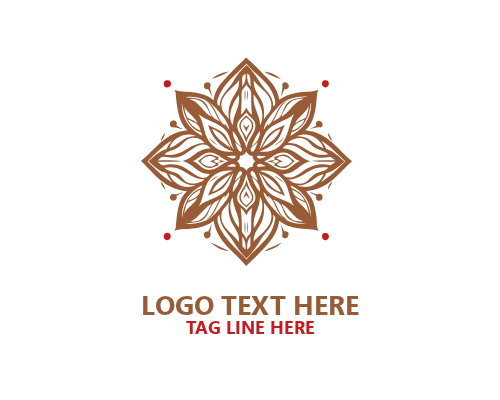 Floral Emblem Premium Logo