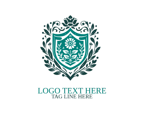 Floral Emblem Royal Logo