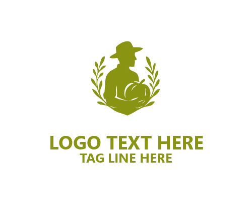 Floral Farmer Hat Logo