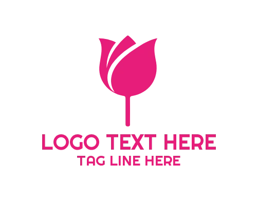 Floral Icon Tulip Logo