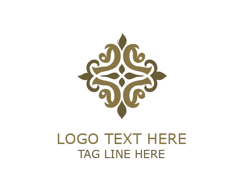 Floral Ornamental Frame Logo