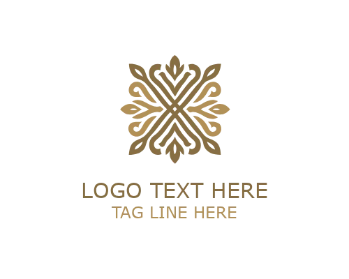 Floral Ornamental Scrollwork Logo