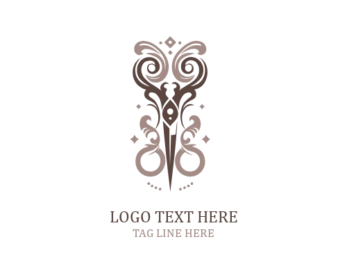 Floral Scissor Boutique Logo