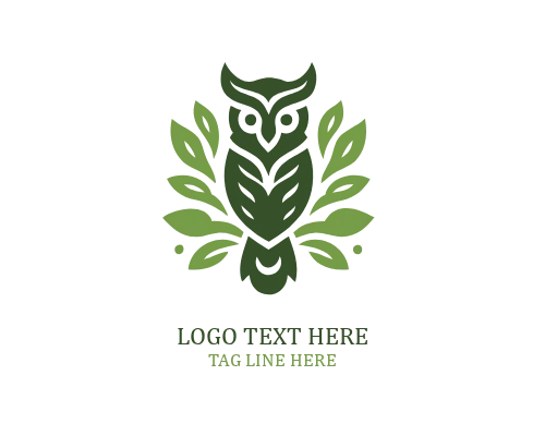 Floral Wisdom Owl Logo