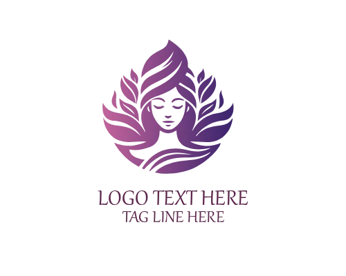  Floral Woman Profile Logo for Beauty, Hair, and Wellness Brands